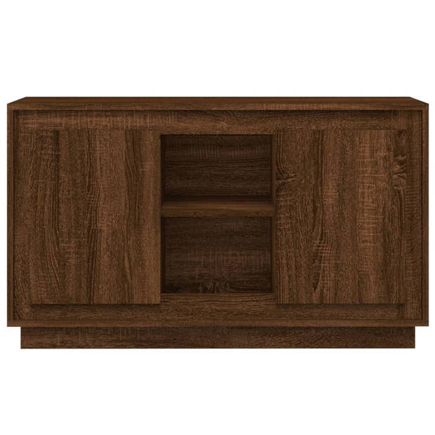 vidaXL Dressoir 102x35x60 cm bewerkt hout bruin eikenkleur