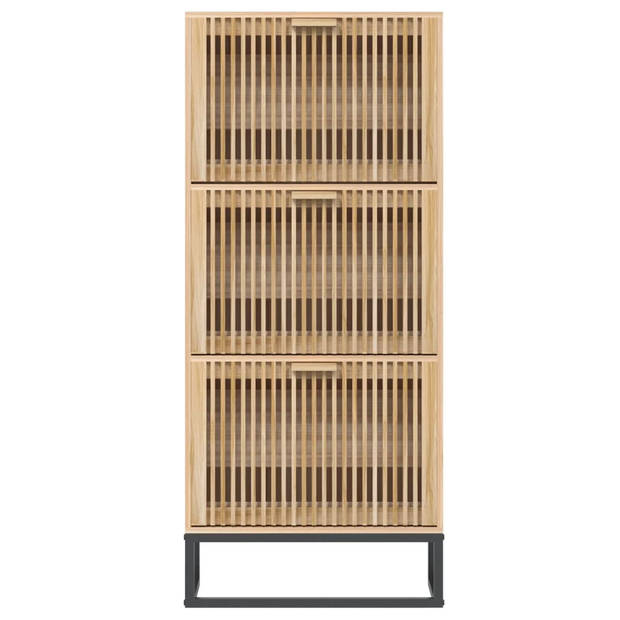 vidaXL Schoenenkast 52x25x120 cm bewerkt hout