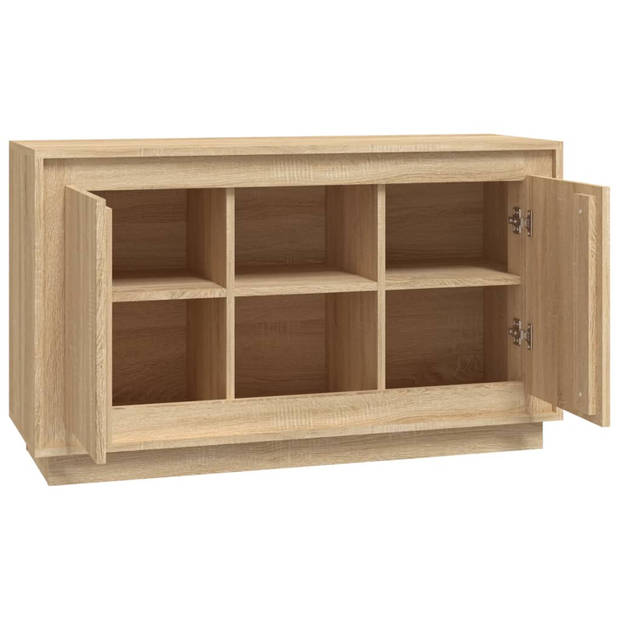 vidaXL Dressoir 102x35x60 cm bewerkt hout sonoma eikenkleurig