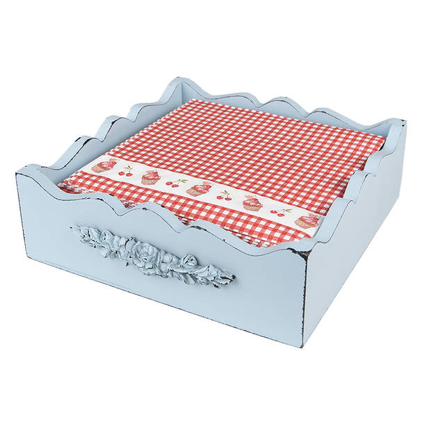 HAES DECO - Set van 4 Wegwerpservetten - 33x33 cm (20 stuks in verpakking) - Papier - Cherry Cupcake