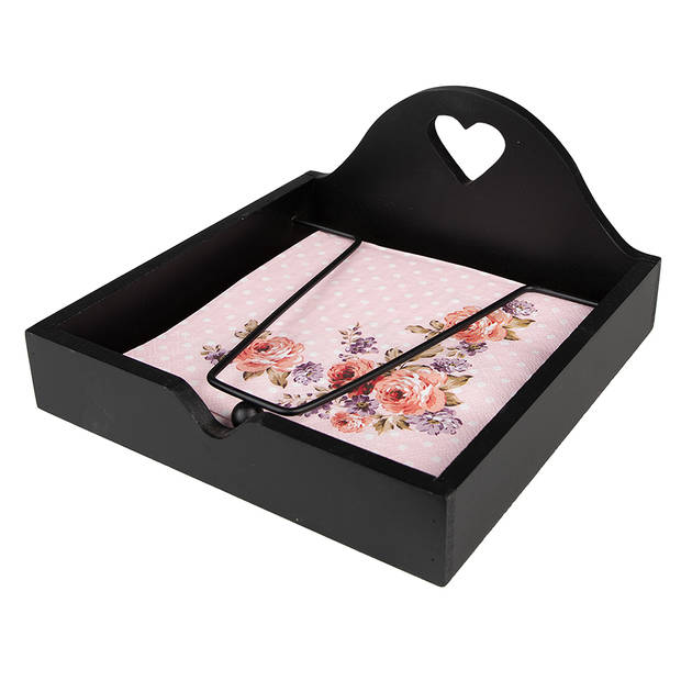 HAES DECO - Set van 4 Wegwerpservetten - 33x33 cm (20 stuks in verpakking) - Papier - Dotty Rose