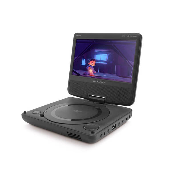 Caliber Draagbare DVD Speler Auto - 7 Inch Scherm - Incl Hoofdsteun Montagesysteem en Hoofdsteunhouder (MPD107)
