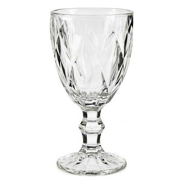 Wijnglas Diamant Transparant Glas 330 ml (6 Stuks)