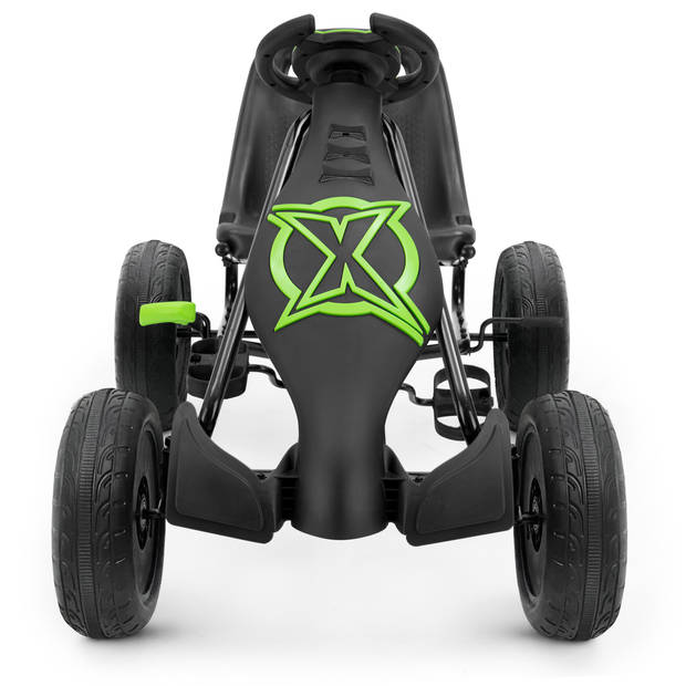 Xootz Viper Go Kart Skelter Junior Zwart/Groen