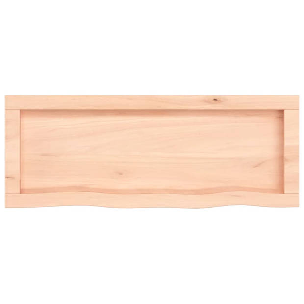 vidaXL Wandschap 80x30x(2-6) cm onbehandeld massief eikenhout