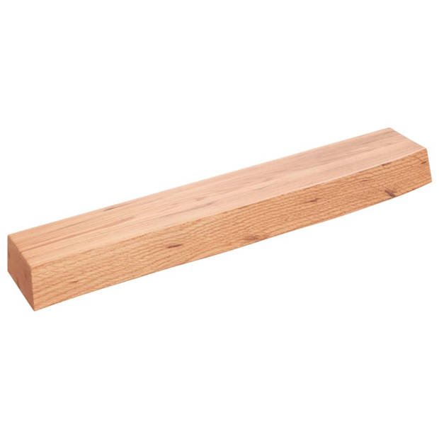 vidaXL Wandschap 60x10x6 cm behandeld massief eikenhout lichtbruin