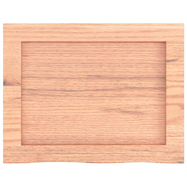 vidaXL Wandschap 40x30x(2-6) cm behandeld massief eikenhout lichtbruin