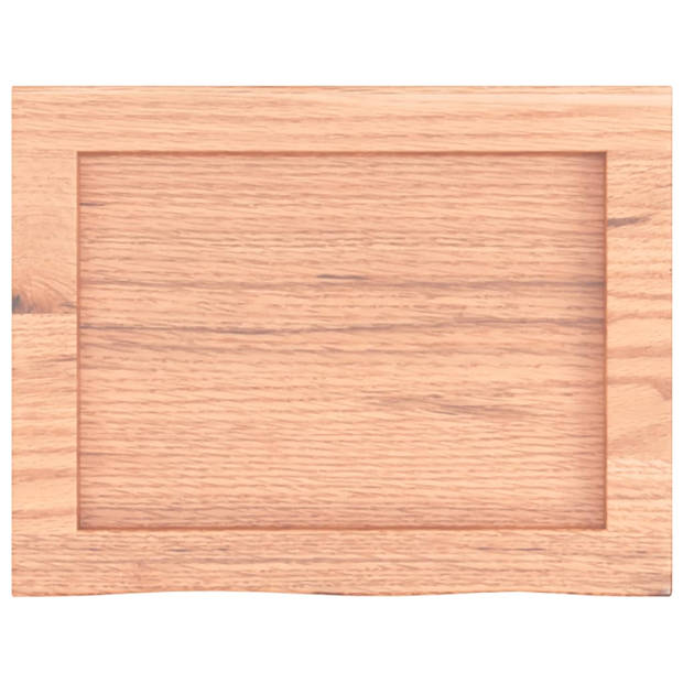 vidaXL Wandschap 40x30x(2-4) cm behandeld massief eikenhout lichtbruin