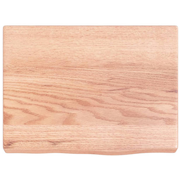 vidaXL Wandschap 40x30x(2-4) cm behandeld massief eikenhout lichtbruin