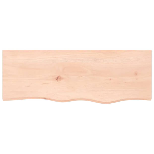 vidaXL Wandschap 80x30x(2-4) cm onbehandeld massief eikenhout