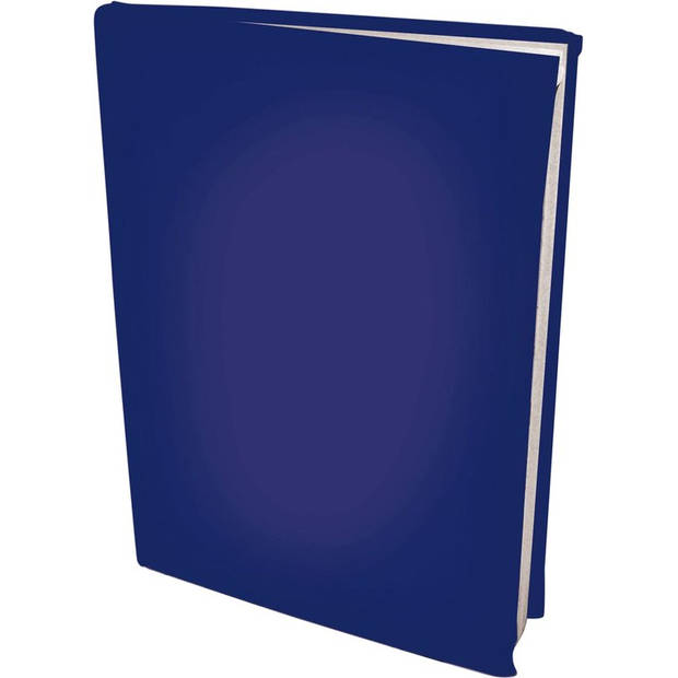 Rekbare boekenkaften A4 - Blauw - 4 stuks