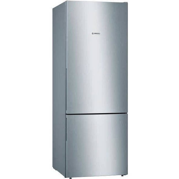 BOSCH KGV58VLEAS - Gecombineerde koelkast - 500 L (376 L + 124 L) - A ++ - L 70 x H 191 cm - Roestvrij staal