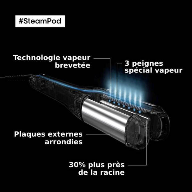 Steampod 4.0 - Steam rattreener - Keramische plaat met hoge weerstand - L'Oréal Professionnel Parijs -