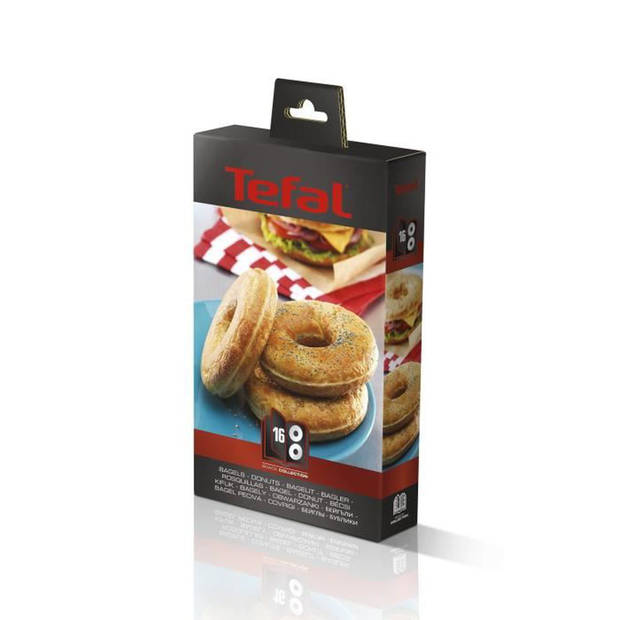 TEFAL Accessoires XA801612 Set van 2 borden Bagels Snack Collection