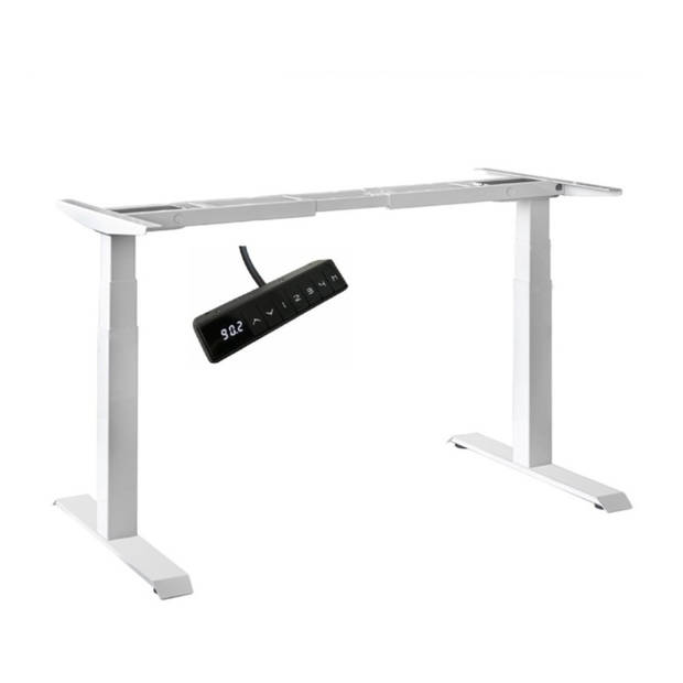 Elektrisch verstelbaar zit-sta bureau frame wit