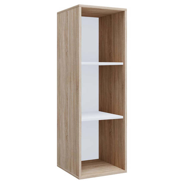 LonaIXL kantoor wandkast 3 planken eik decor.