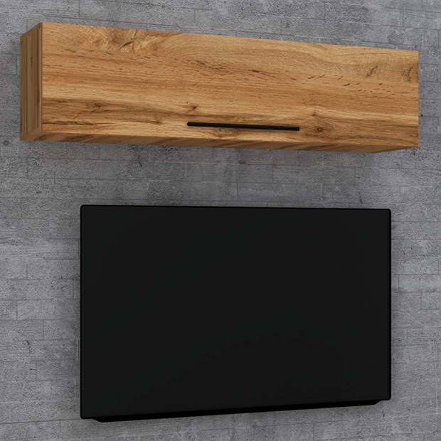 ArilaXL TV-meubel wandkast 1 kleppe eik decor.