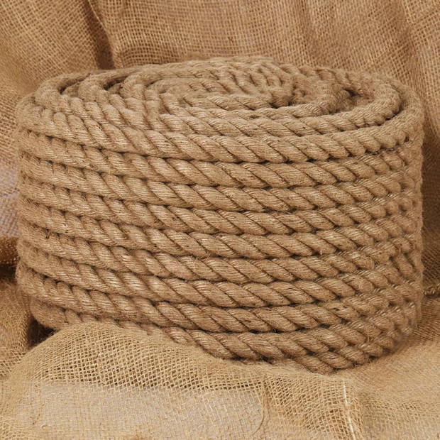 vidaXL Touw 25 m lang 24 mm dik jute