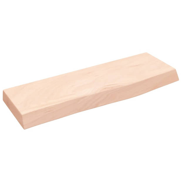 vidaXL Wandschap 60x20x4 cm onbehandeld massief eikenhout