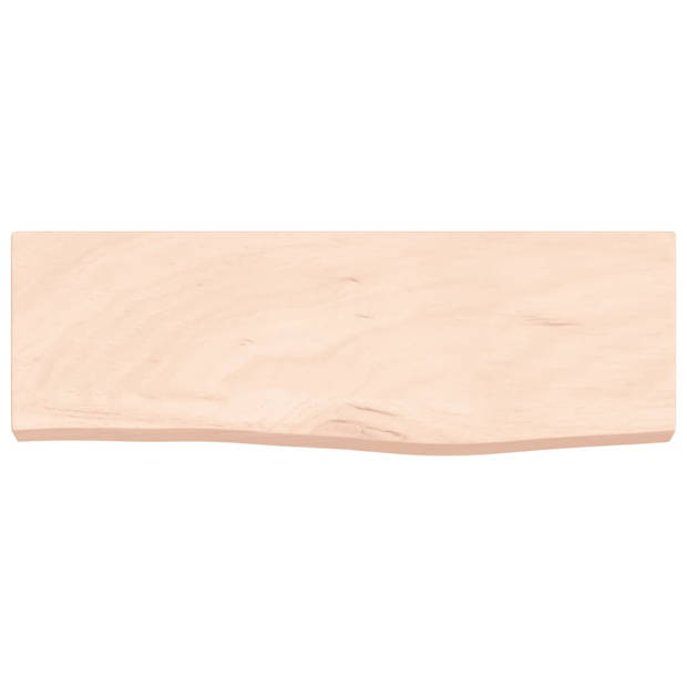 vidaXL Wandschap 60x20x4 cm onbehandeld massief eikenhout