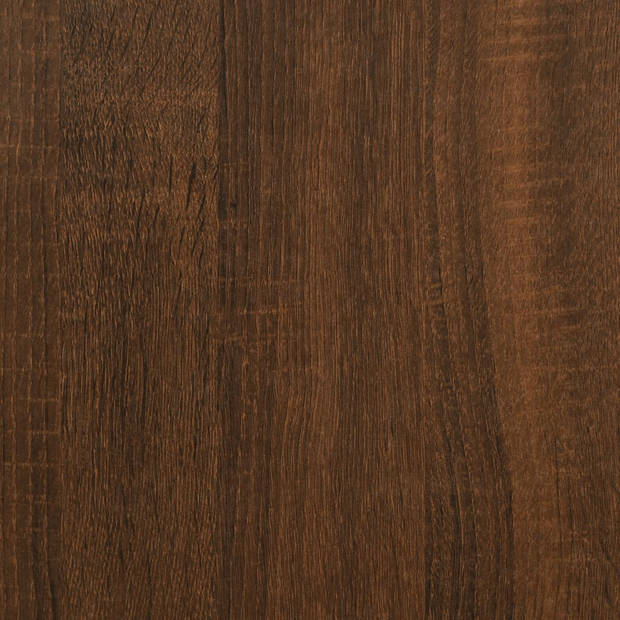 vidaXL Salontafel 100 x 50,5 x 45 cm bewerkt hout bruin eikenkleur