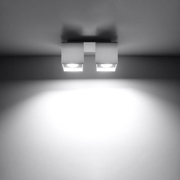 Sollux Plafondlamp Quad 2 lichts wit