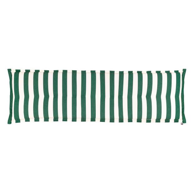 Kopu® Mila Forest Green 180 cm - Hoogwaardig Bankkussen - Gestreept