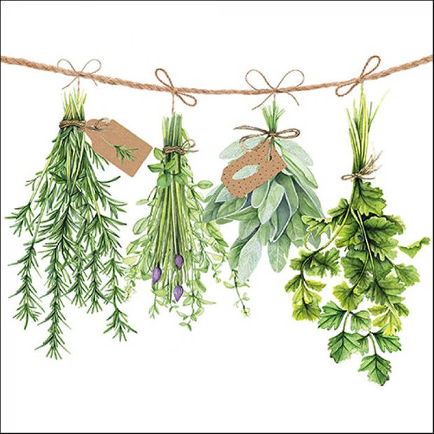 Ambiente Servetten Fresh Herbs 25cm