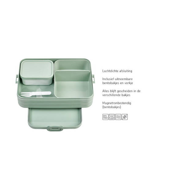 Bento lunchbox Take a Break large - Nordic blue