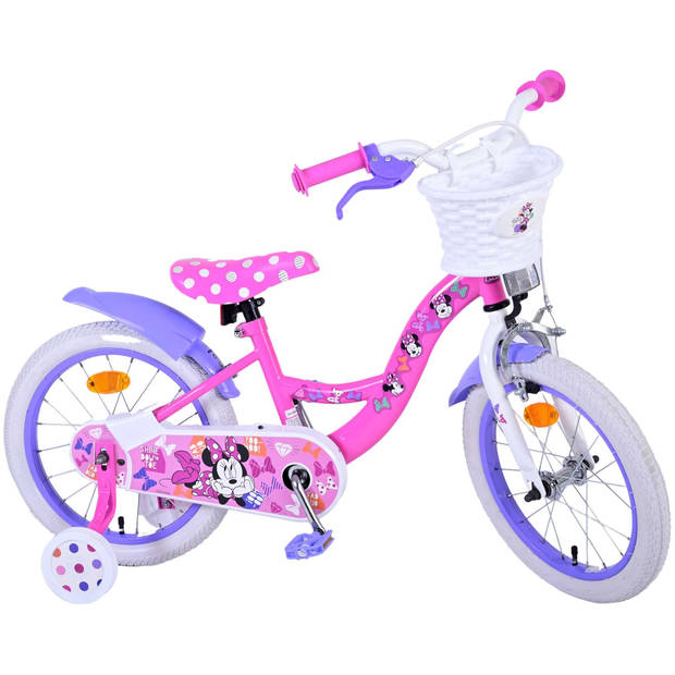 Disney Meisjesfiets Minnie Cutest Ever! 16 Inch 29 cm Meisjes Terugtraprem Roze