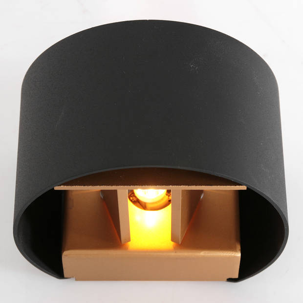 Steinhauer Muro wandlamp zwart metaal inclusief lichtbron