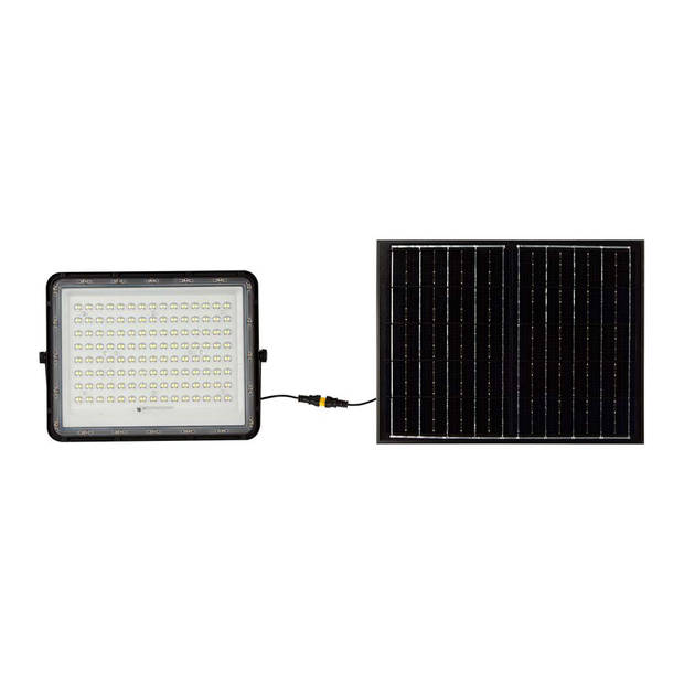 V-TAC VT-180W Zwarte Solar schijnwerpers - 20W - IP65 - 1800 Lumen - 4000K