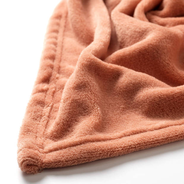 Dutch Decor - OWEN - Plaid 130x160 cm - coral fleece deken - heerlijk zacht - Muted Clay - roze