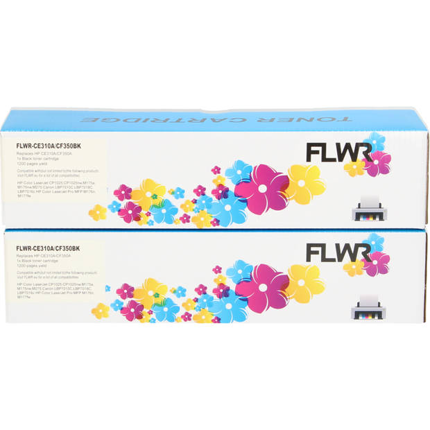 FLWR HP 126A twinpack zwart toner