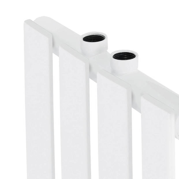 Paneelradiator enkellaags 30x180cm Wit incl. set voor wandaansluiting ML-Design