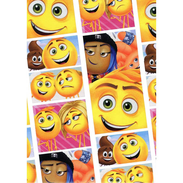 Emoji - Smiley cadeau inpakpapier 200 x 70 cm – 5 Rollen