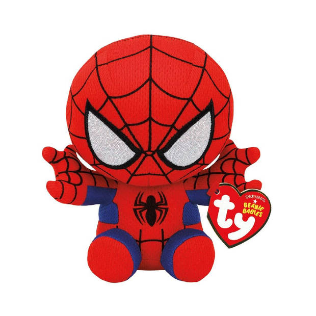 Ty Beanie Babie Marvel - Spiderman - Knuffel - 15 cm