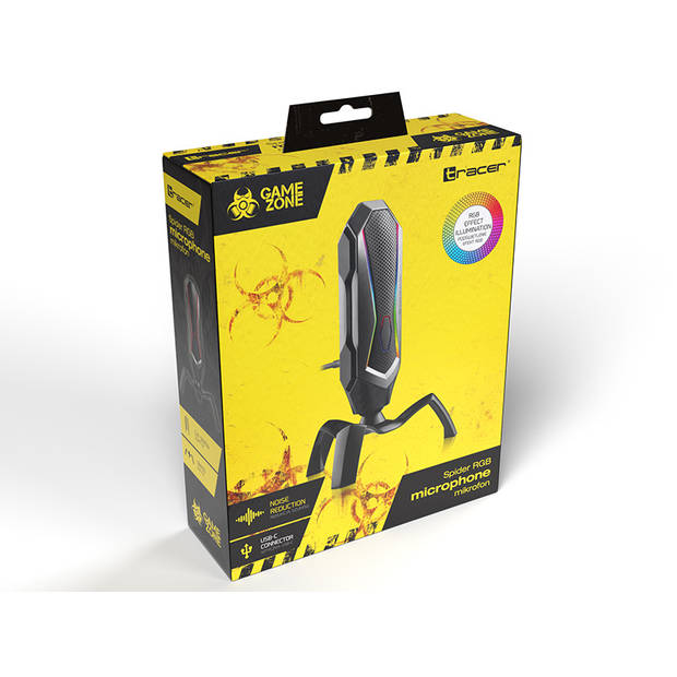 Tracer RGB spider gaming en content creatie microfoon 360 graden rotatie Bedraad type C