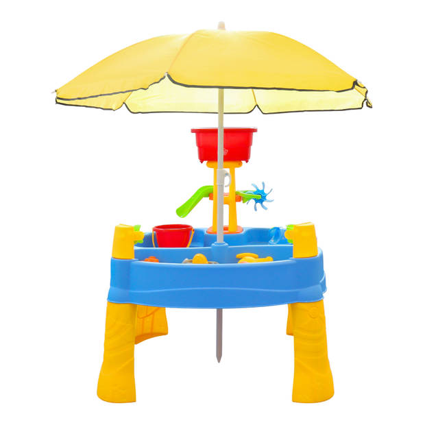Sunny Aqua Explorer Zand & Watertafel met verstelbare parasol Inclusief accessoires