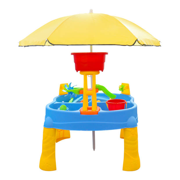 Sunny Aqua Explorer Zand & Watertafel met verstelbare parasol Inclusief accessoires