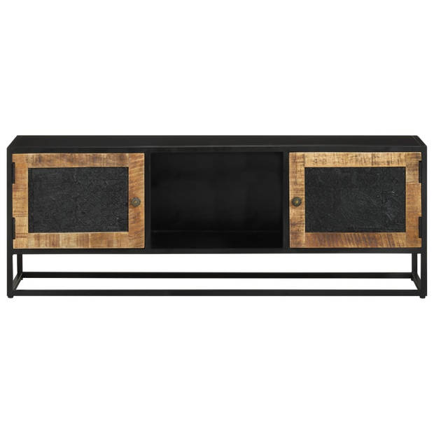 The Living Store Retro TV-kast - Massief mangohout - 110 x 30 x 40 cm