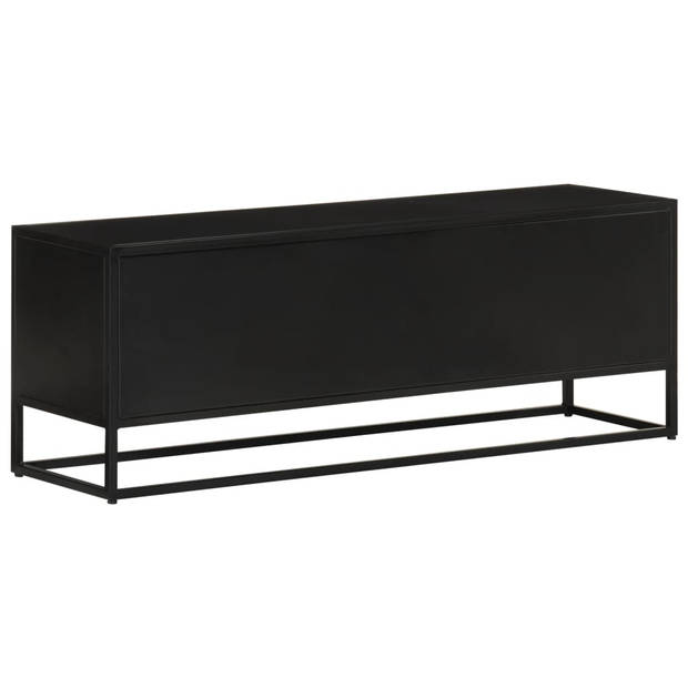 The Living Store Retro TV-kast - Massief mangohout - 110 x 30 x 40 cm