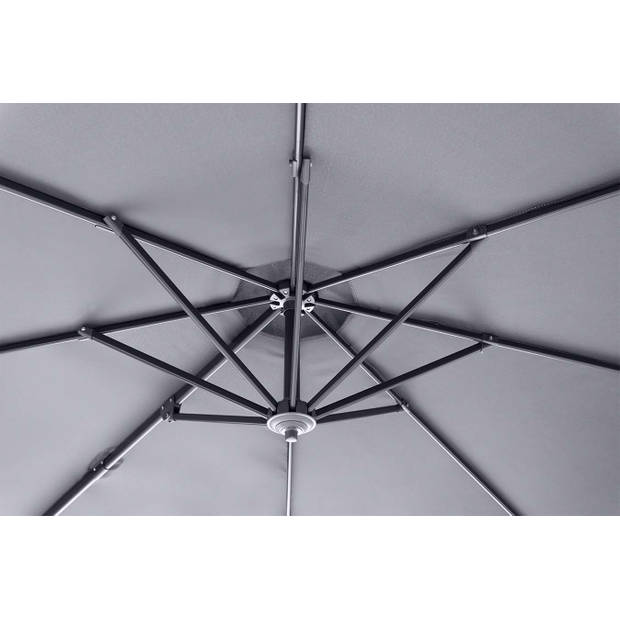 Feel Furniture - Toscano - Luxe Parasol - Roma - 3 Meter - Donkergrijs
