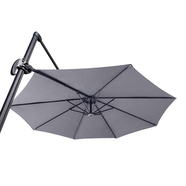Feel Furniture - Toscano - Luxe Parasol - Roma - 3 Meter - Donkergrijs