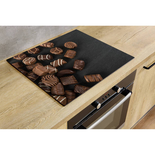 Inductiebeschermer - Chocolade - 95x55 cm