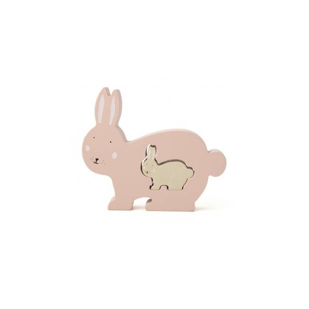 Trixie Houten babypuzzel - Mrs. Rabbit