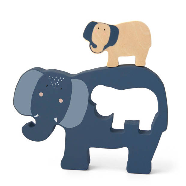 Trixie Houten babypuzzel - Mrs. Elephant