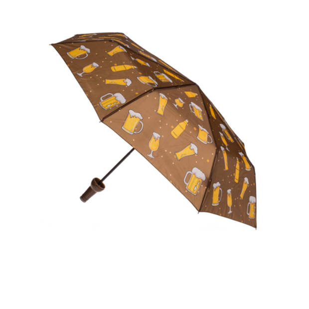 Bier paraplu - De paraplu die elke bierliefhebber nodig heeft - Opvouwbaar - Pocket Umbrella - Bier accessoires cadeau -