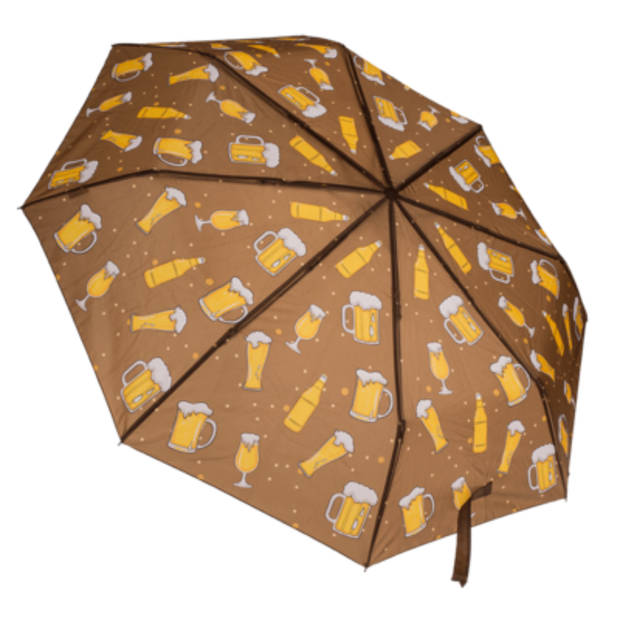 Bier paraplu - De paraplu die elke bierliefhebber nodig heeft - Opvouwbaar - Pocket Umbrella - Bier accessoires cadeau -