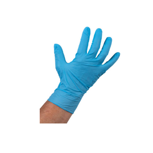 Handschoen Nitril Blauw Ongepoederd XL (100 stuks)
